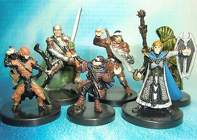 Dungeons & Dragons Miniatures Lot  Player Character Party Seasoned !!  s114