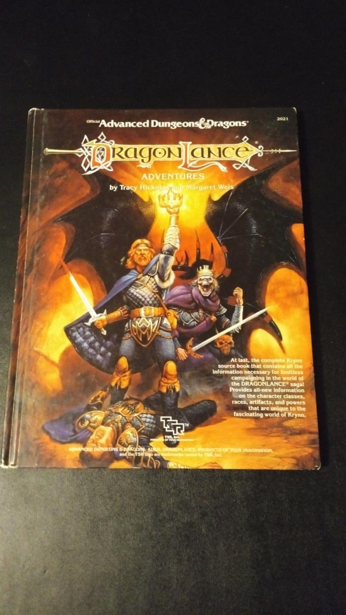 Dungeons & Dragons, AD&D, Dragon Lance Adventures, 1987