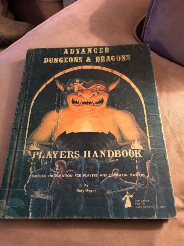 1978 2nd Printing TSR Advanced Dungeons & Dragons Players Handbook Gary Gygax 2