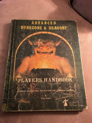 1978 2nd Printing TSR Advanced Dungeons & Dragons Players Handbook Gary Gygax 1