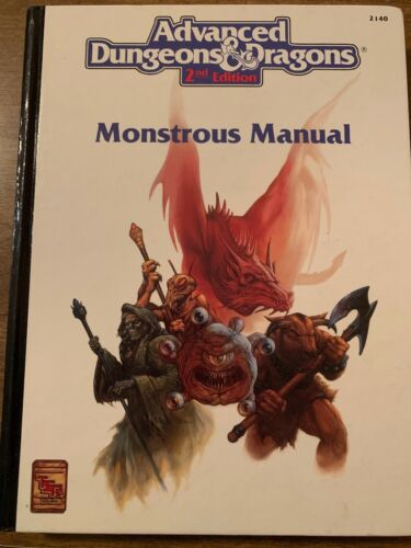 MONSTROUS MANUAL Monster Compendium Dungeons Dragons D&D Appendix TSR #2140