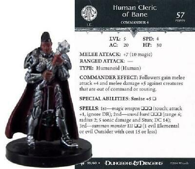 Human Cleric of Bane #35 Archfiends D&D Miniatures DDM NM D&D Miniatures