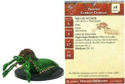 Trained Carrion Crawler #42 Night Below D&D Miniatures DDM No Card/Dice