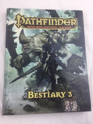 2011 PATHFINDER BESTIARY 3 HARDCOVER BOOK 1ST PRINT NM