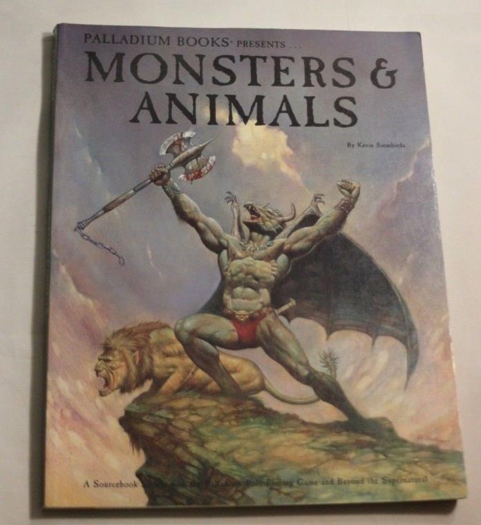 Palladium Books Presents Monsters & Animals Kevin Siembieda Paperback 5th Print