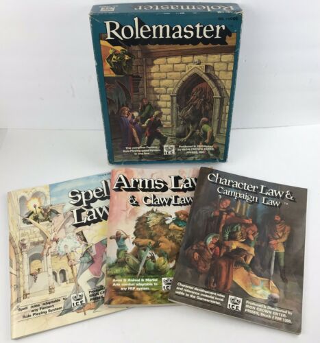 ICE Rolemaster 1000 Fantasy RPG Boxed Set Loremaster Module Not Included