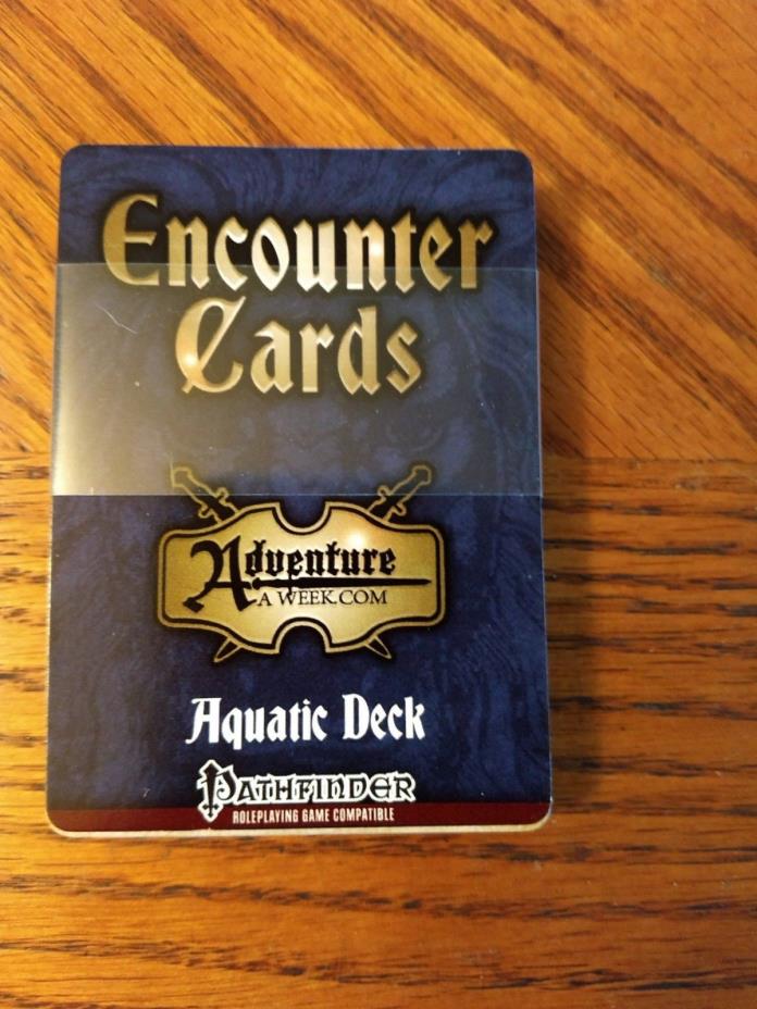Pathfinder Encounter Cards Aquatic Deck Role playing game compatible