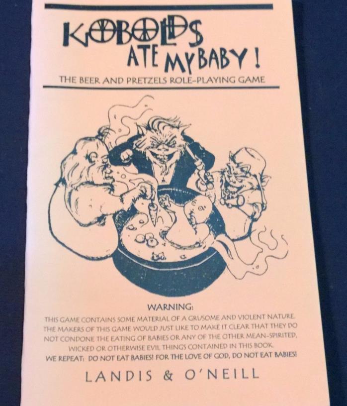Kobolds Ate My Baby the Role-Playing Game NM 9th level games