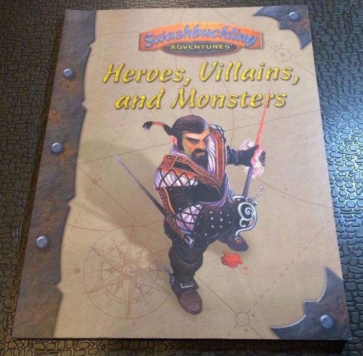 7th Sea Swashbuckling Adventures Heroes Villains & Monsters  SC d20 AEG 8551