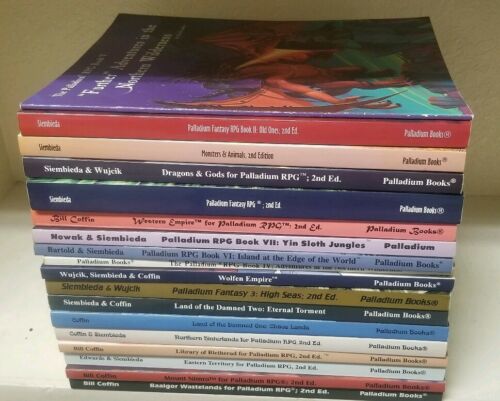 Palladium Fantasy RPG 2nd edition - near complete set of 17 books