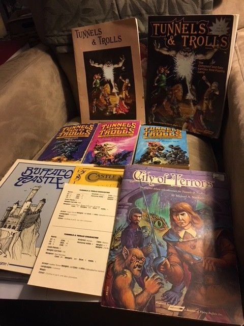 Tunnels and Trolls Game Books Lot