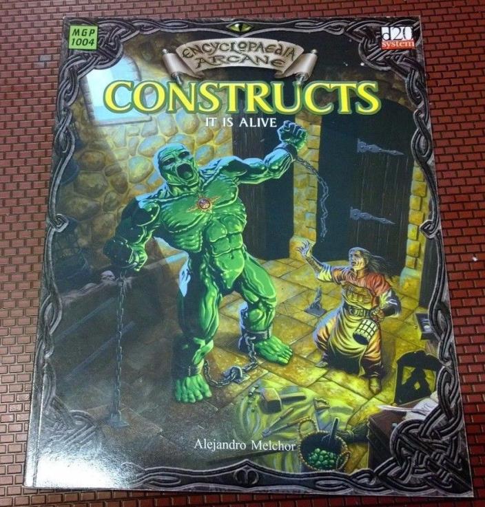d20 Constructs Encyclopedia Arcana Mongoose Publishing  SC