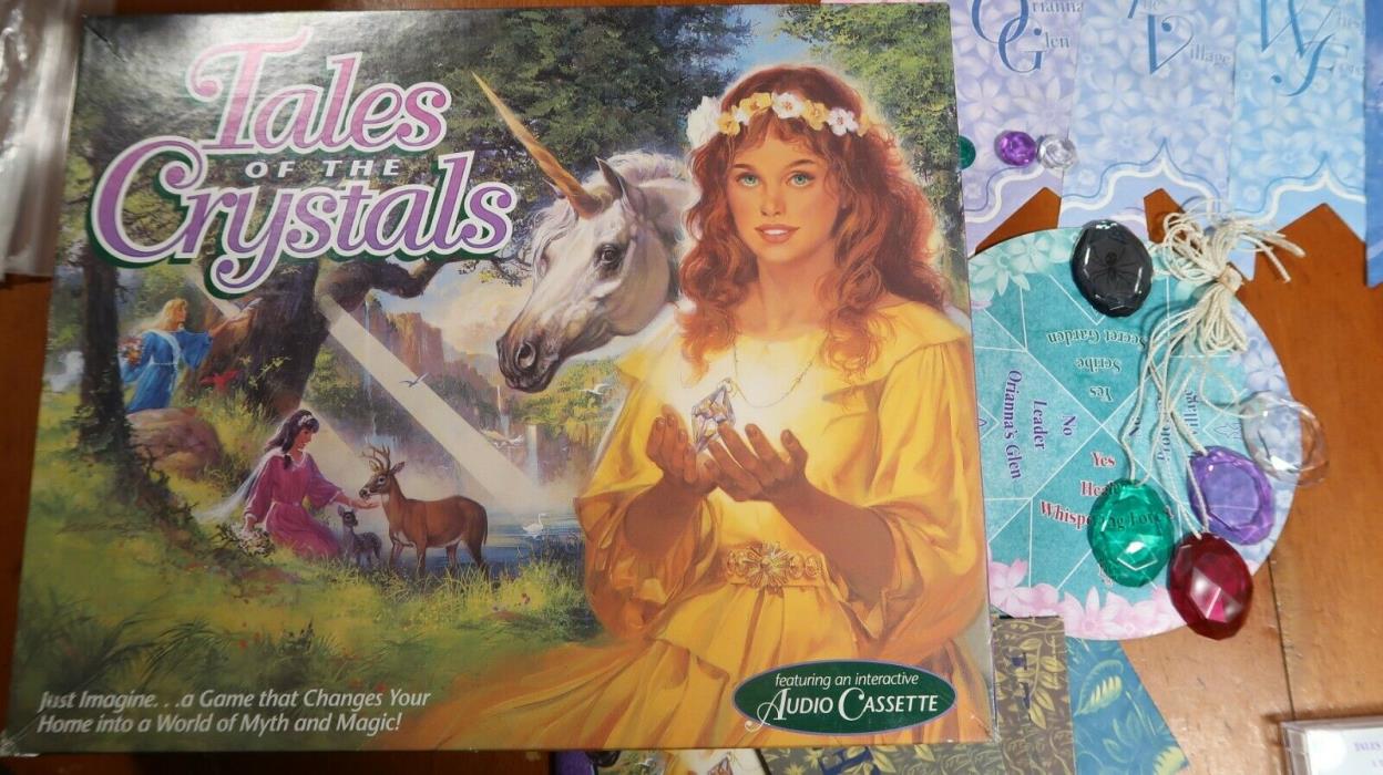 Tales of the Crystals MB Milton Bradley Board Game  RARE! Vintage 1993, Complete