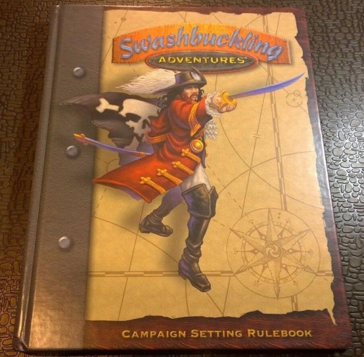7th Sea Swashbuckling Adventures Campaign Setting RuleBook HC d20 AEG 8550