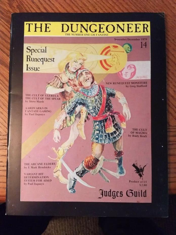Judges Guild The Dungeoneer #14 1979 Nov/Dec: Special Runequest Issue