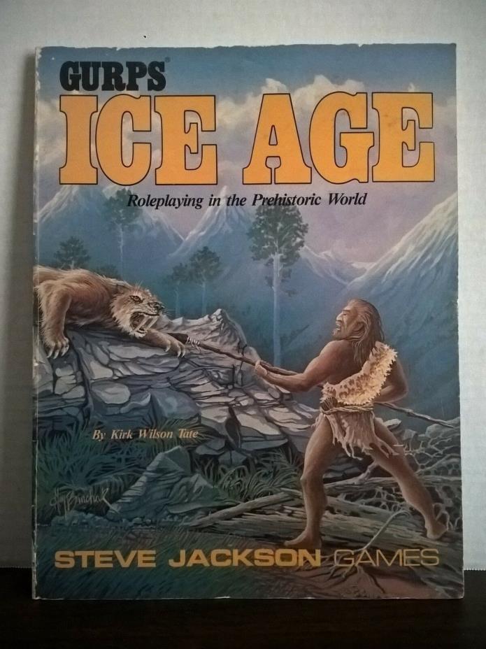 Gurps Ice Age 1989 RPG Book by Steve Jackson Games