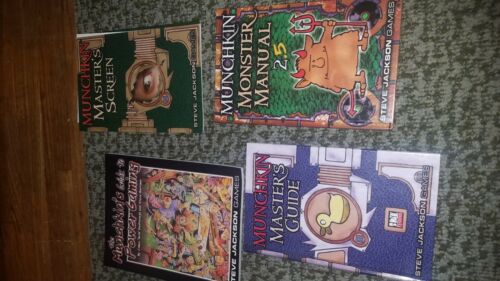 Munchkin Hard Cover Soft Cover Book Lot GuidePower Master'sGuide Monster man 2.5