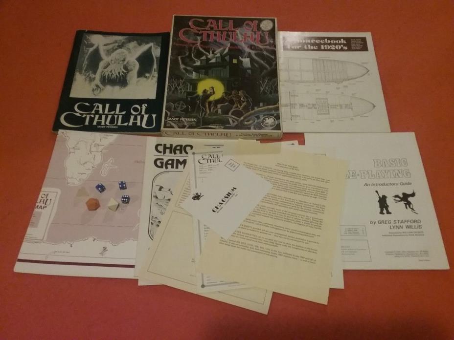 Call of Cthulhu RPG (H.P. Lovecraft) 1982 box set (shallow) First edition 2009-x