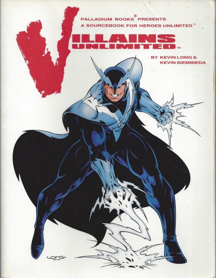Heroes Unlimited RPG Villains Unlimited Supplement  SC  USED  PAL 501