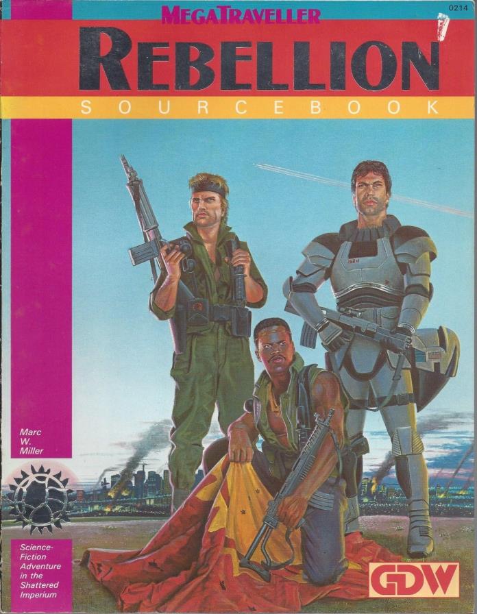 Mega Traveller RPG Rebellion Sourcebook  SC USED  OOP  GDW 0214  1988