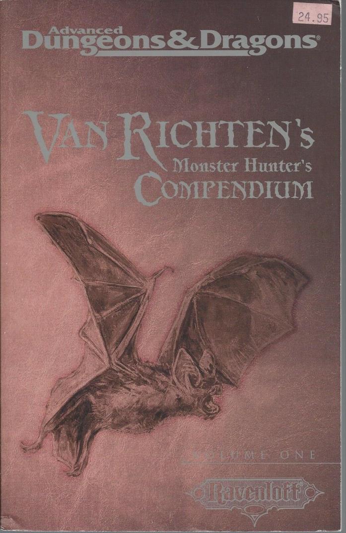Advanced Dungeons & Dragons RPG Van Richtens Monster Compendium #1 SC DnD  EXC