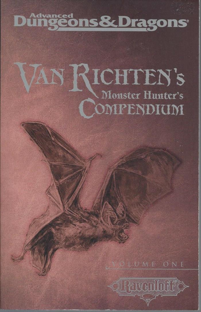 Advanced Dungeons & Dragons RPG Van Richtens Monster Compendium #1 - #3 SC DnD