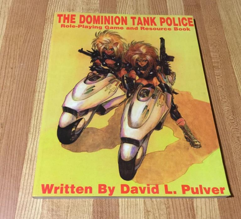 Dominion Tank Police RPG book (1st printing) ULTRA RARE, OOP (Unused!)