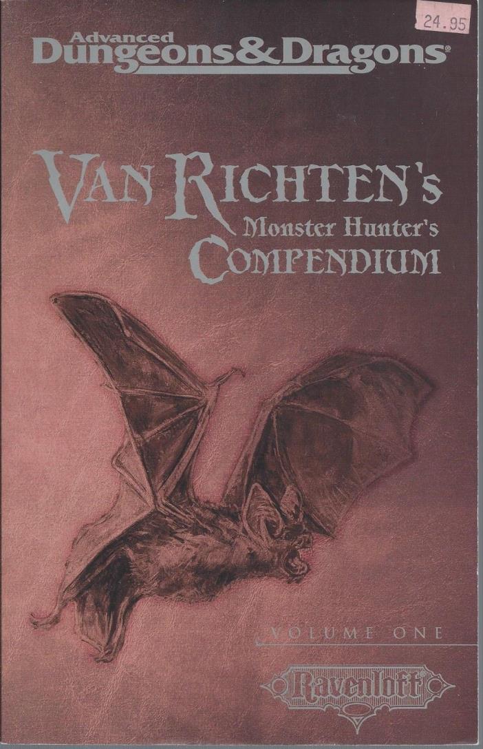 Advanced Dungeons & Dragons RPG Van Richtens Monster Compendium #1 SC DnD