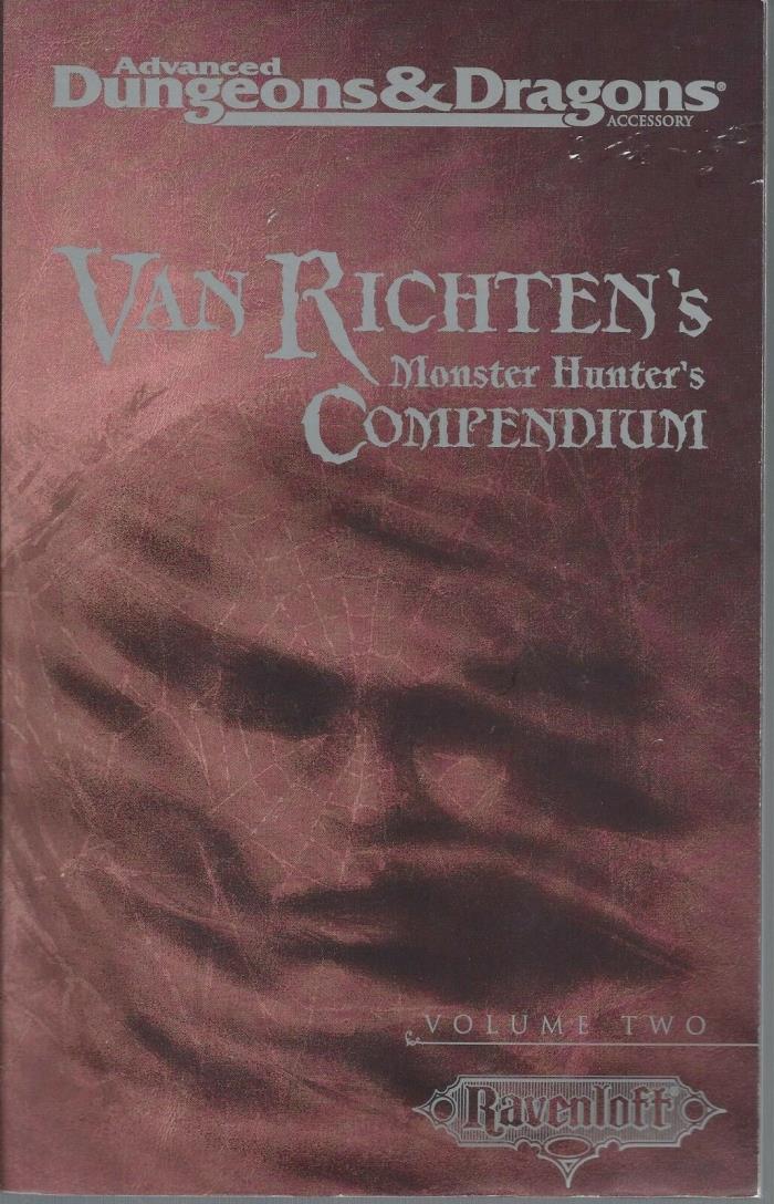 Advanced Dungeons & Dragons RPG Van Richtens Monster Compendium #2 SC DnD  EXC