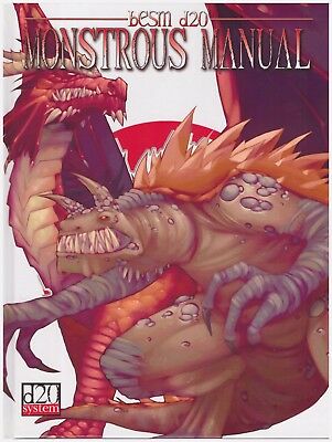 BESM d20 Monstrous Manual: D&D Dungeons Dragons Anime Monster Manual - Hardcover
