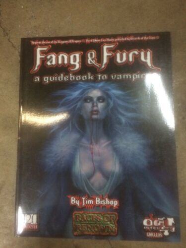 RPG Fantasy Role Playing A Guidebook To Vampires Races Of Renown Fang & Fury