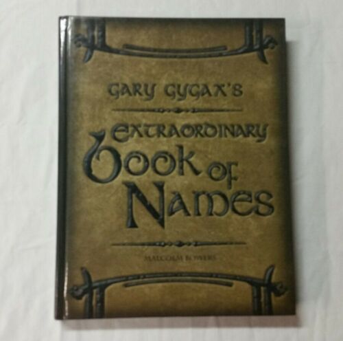 Gary Gygax's  Extraordinary Book of Names  D20 Dungeons & Dragons EUC