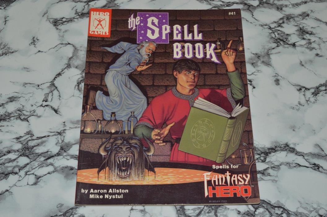 Hero Games - The Spell Book - Spells For Fantasy Hero (ICE RPG) Paperback Book