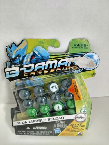 B-Daman Crossfire B-DA Marble Reload [Silver & Green] * SLIGHT PACKAGE DAMAGE*