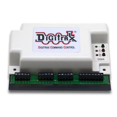 Digitrax DGTDS64 DCC Stationary Decoder, 4 Turnouts