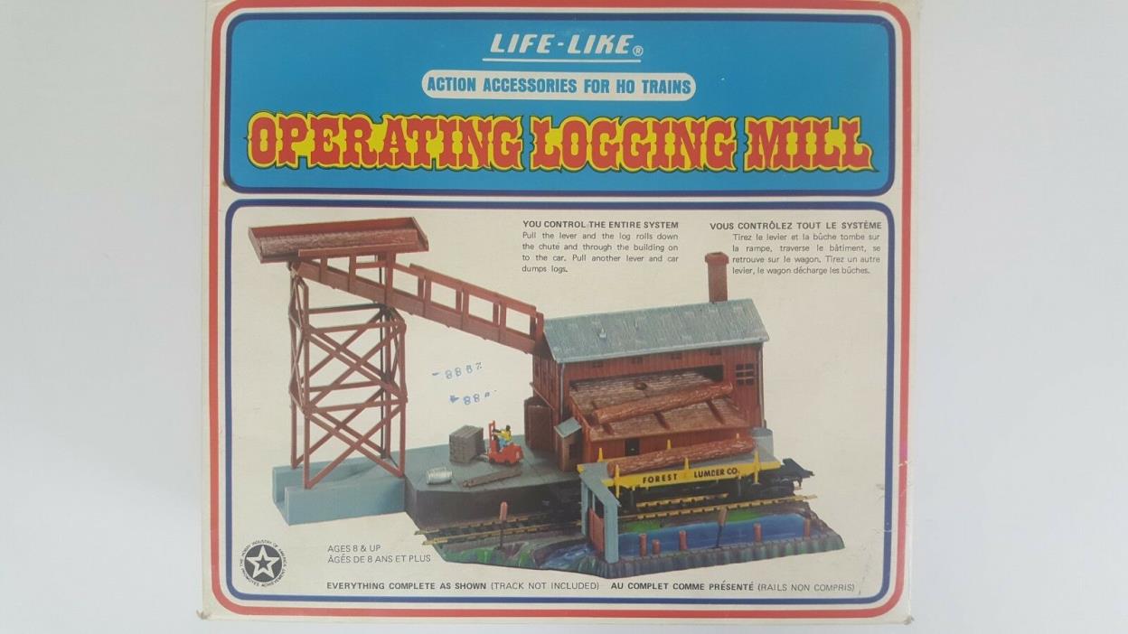 LIFE-LIKE Operating Logging Mill HO Scale