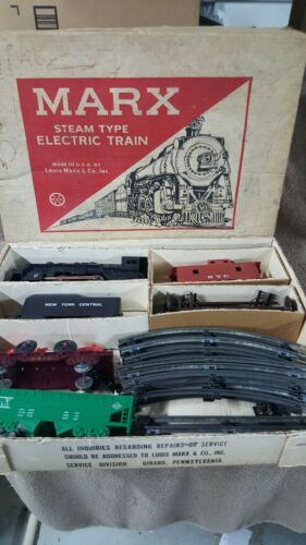 Vintage Louis Marx #4225 Steam Type Electric Train Set In Original Box