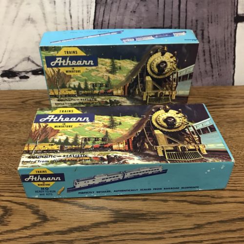 2 Athearn Trains In Miniature HO Model 40 Ft Box Car & 50 Ft Sliding Door BOXES