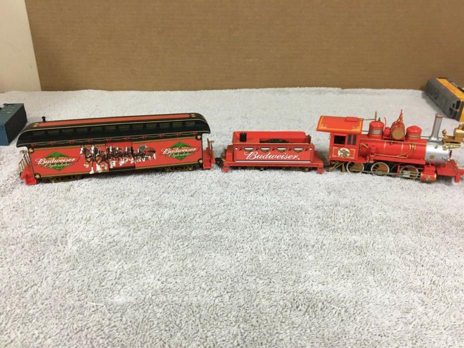 Bachmann Hawthorne Village Budweiser King Of Beers Engine, coal & Clydesdale Car