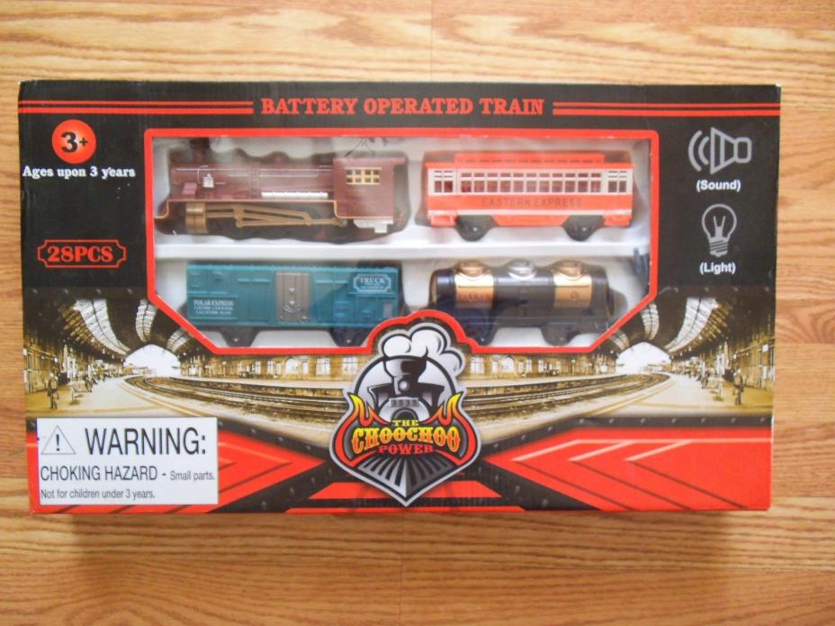 Battery Operated Train Set 28 PCS in Original Box