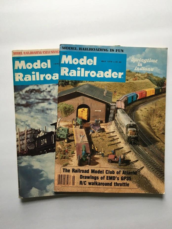 May 78, January 1976 Model Railroader Magazine, R/C, Lionel Train, Locomotive