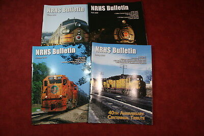 2009 NRHS Bulletin Magazine, Lot of 4 (Railroad)