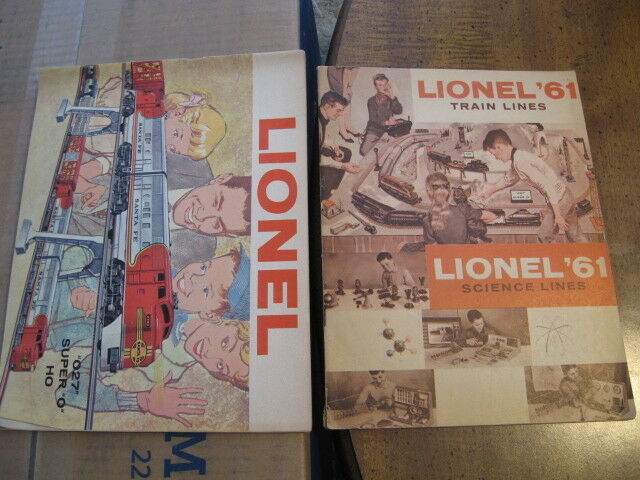 2 1960s Vintage Antique Collectible Lionel Toy Train Catalog 1960 1961