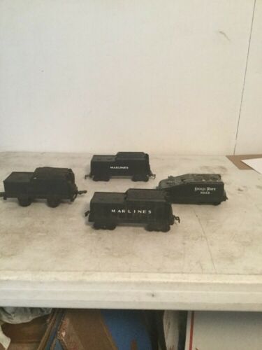 Lot of 4 O-Scale Tender Cars For Parts Or Repair