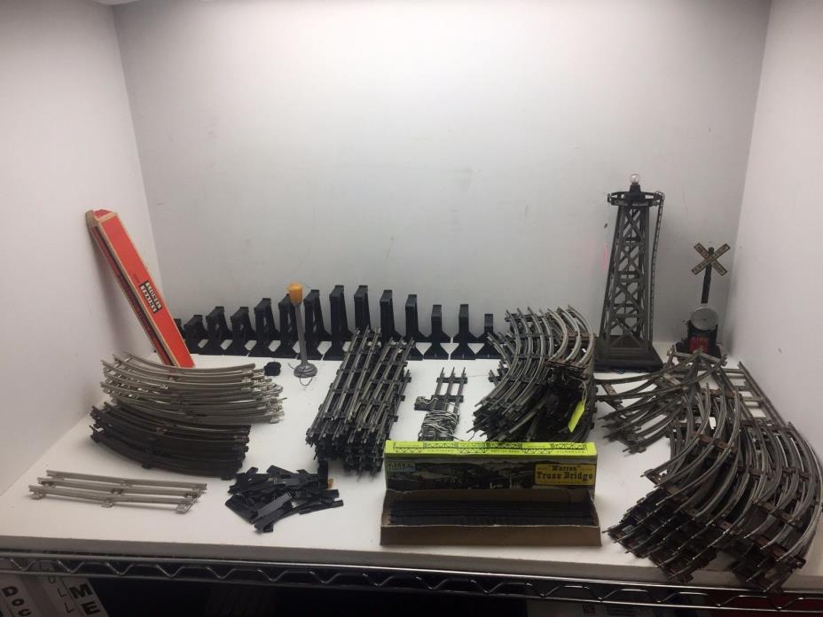 Large Lot of Lionel and Marx Train Track Sections and Accessories (G6)