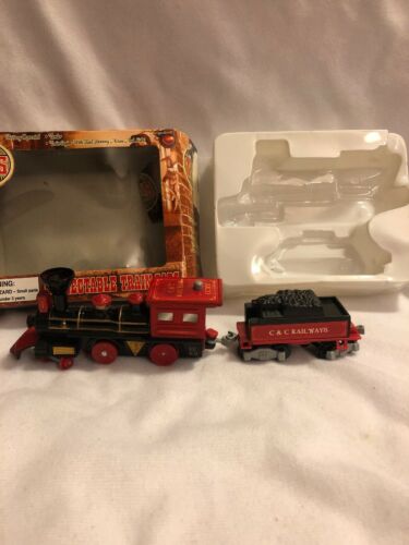 T and S Trains Engine and Caboose Collectible works lights and wheels
