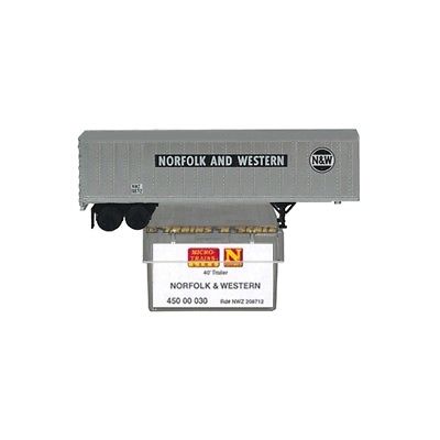 Micro-Trains 450 00 030 Norfolk & Western 40' Intermodal Van Trailer NWZ 208712