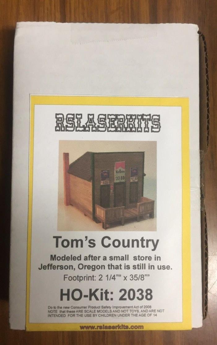 RslaserKits 2038 – Tom’s Country Store – HO Scale