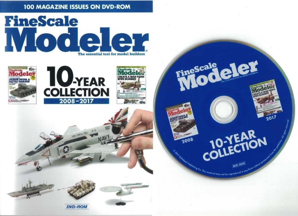 FineScale Modeler 10-year collection 2008-2017, 100 magazine issues on 1 DVD-ROM