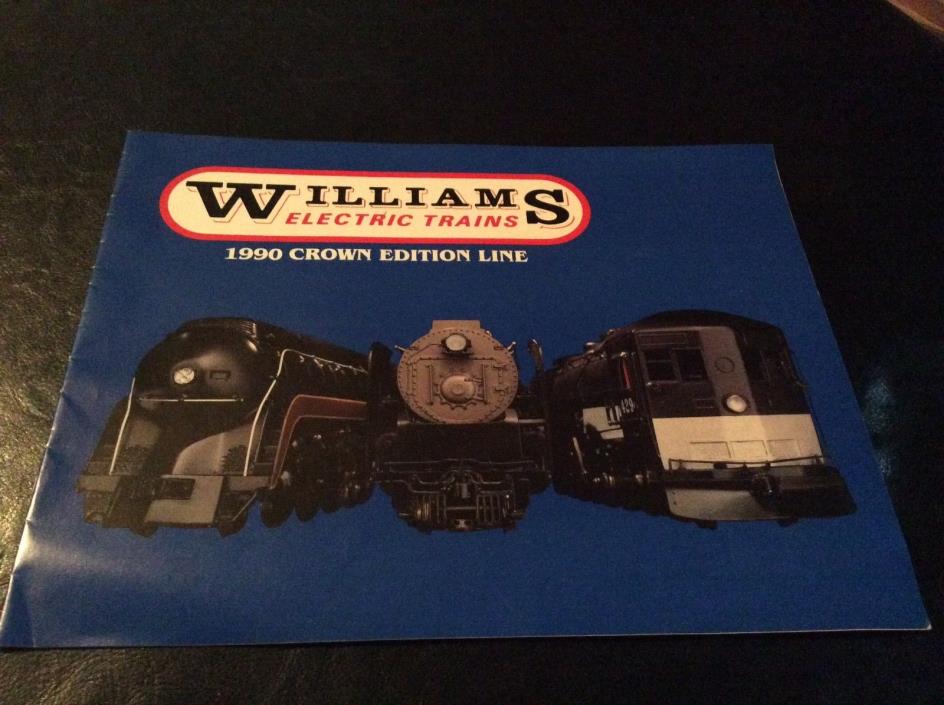 1990 WILLIAMS ELECTRIC TRAINS catalog Crown Edition Line